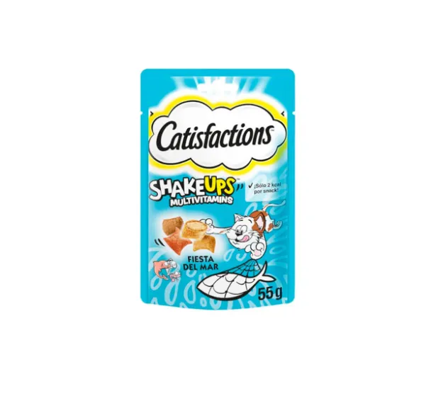 Catisfactions Shake Ups Festa do Mar Snack para Gato 55 g