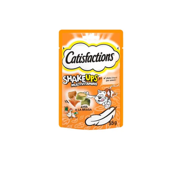 CATISFACTION SHAKEUPS Aves na Brasa 55 g