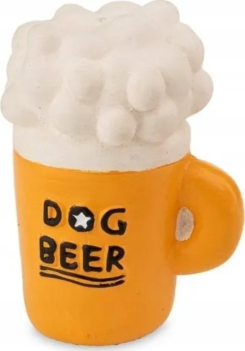 [CA4001315] Brinquedo Cao Latex Beer Mug Som 7 CM