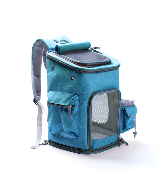 [F050040115] TRANSPORTADORA MOCHILA K2 PRO TURQUESA - 27x27x43 CM