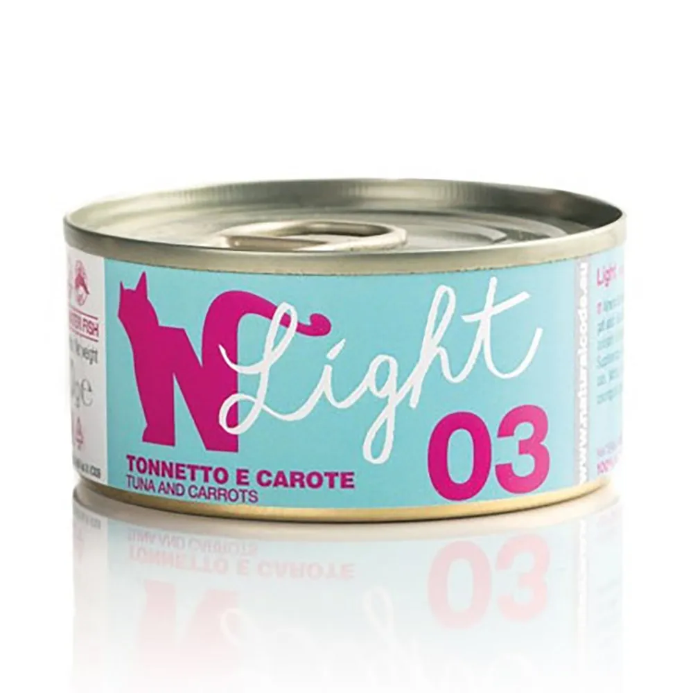 Natural Code Light 03 Alimento húmido para gato Atum e Cenoura 4x70g