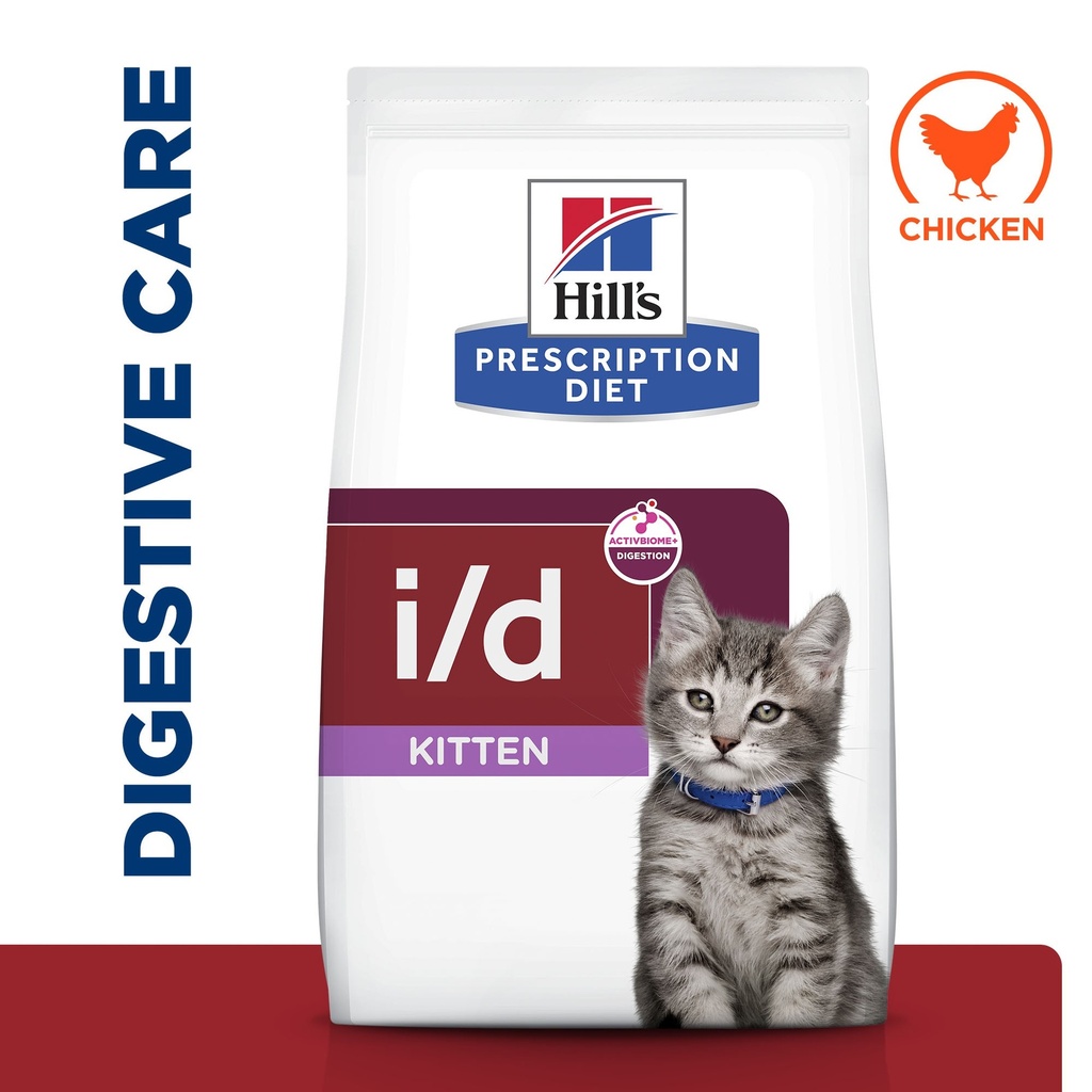 Hill's Prescription Diet i/d Digestive Care alimento seco para gatinho com frango 1.5kg Embalagem