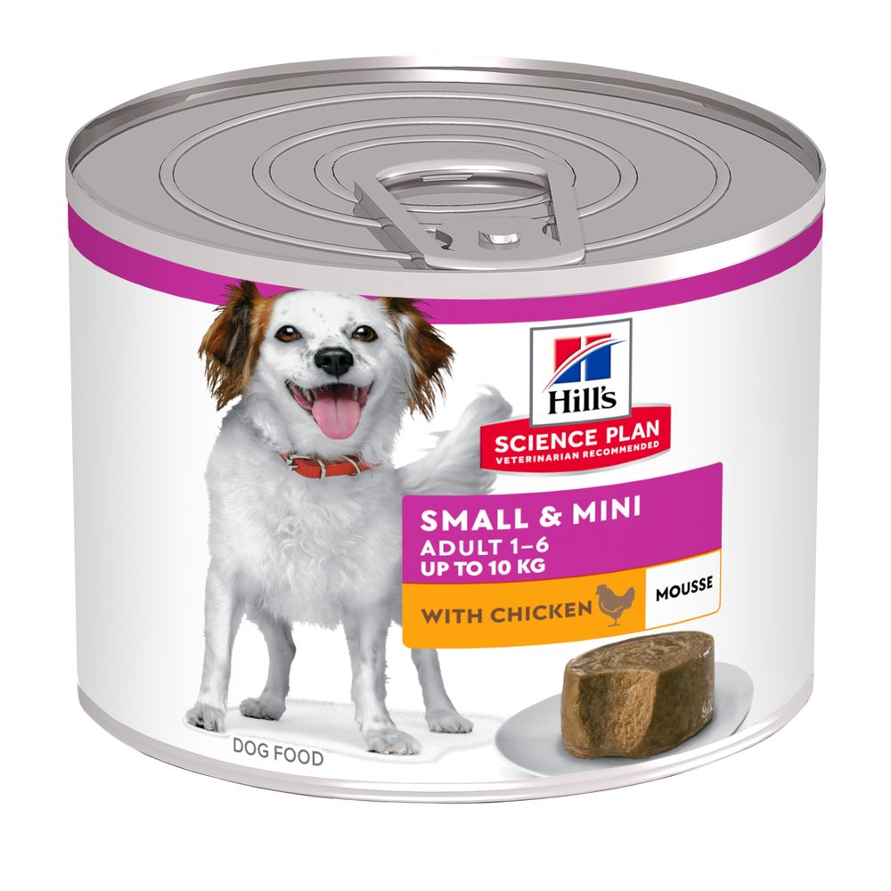 Hill's Science Plan alimento húmido para cão adulto de raça pequena e mini com Frango — Lata de 200 g