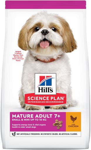 Hill's Science Plan alimento seco para cão adulto maturo de raça pequena e mini com Frango Embalagem 3 kg