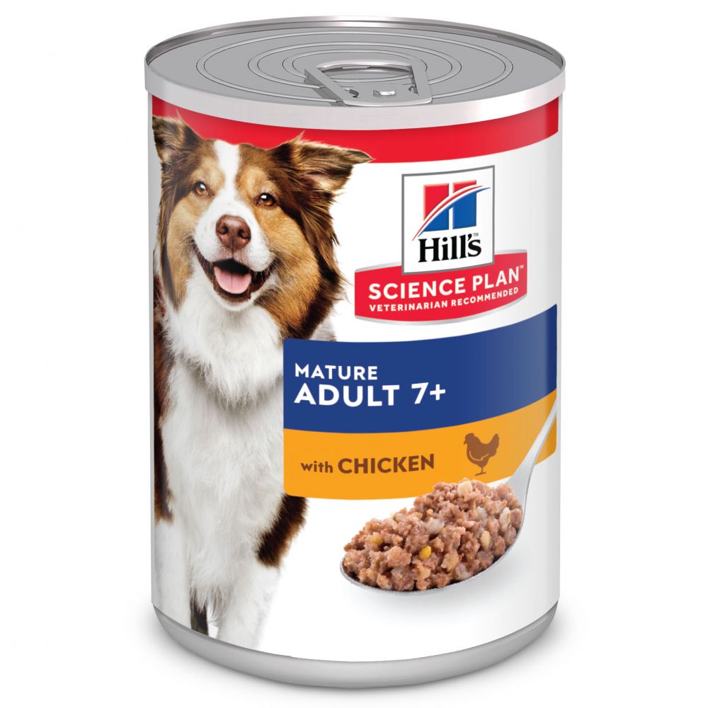Hill's Science Plan alimento húmido para cão adulto maturo com Frango — Lata de 370 g