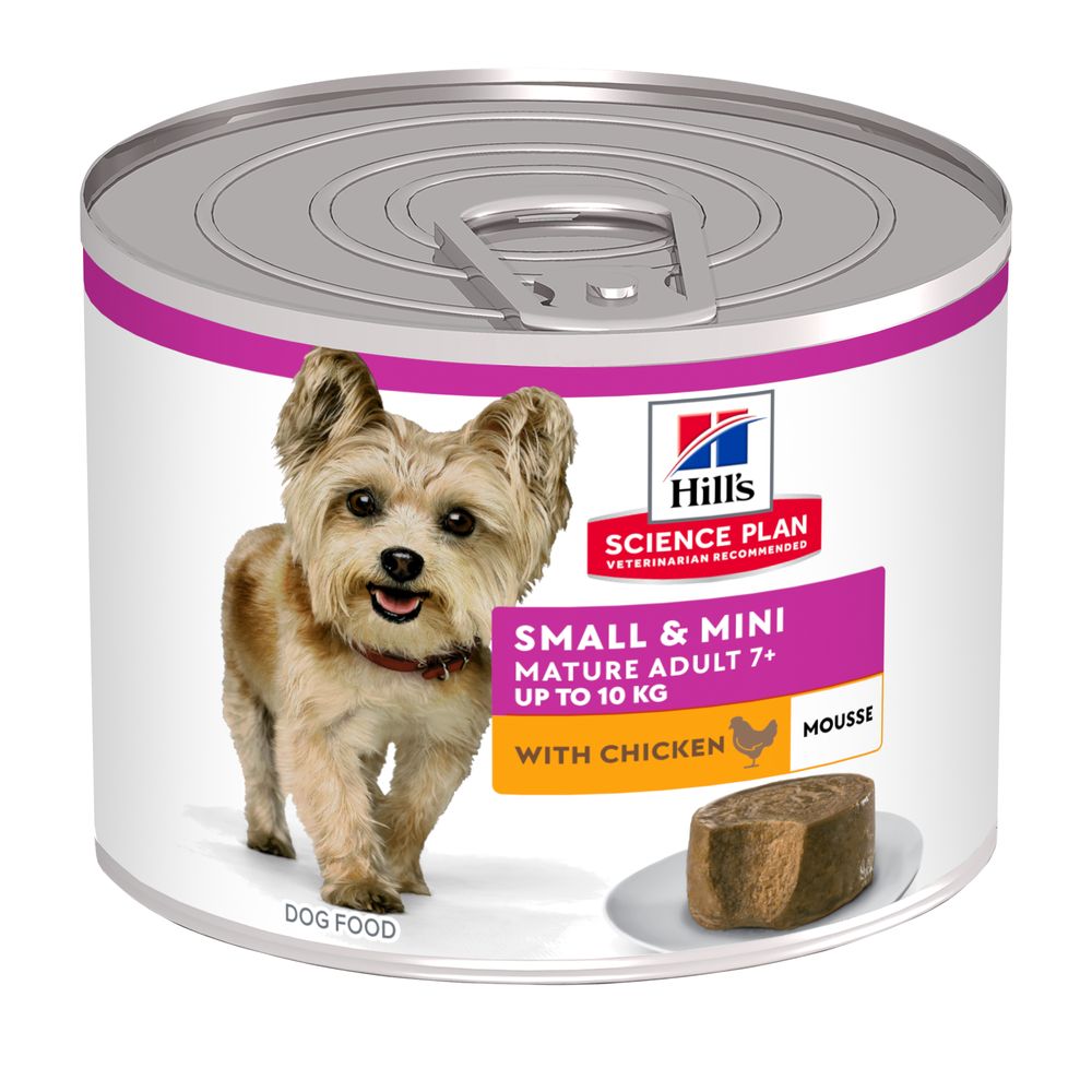 Hill's Science Plan alimento húmido para cão adulto maturo de raça pequena e mini com Frango — Lata de 200 g