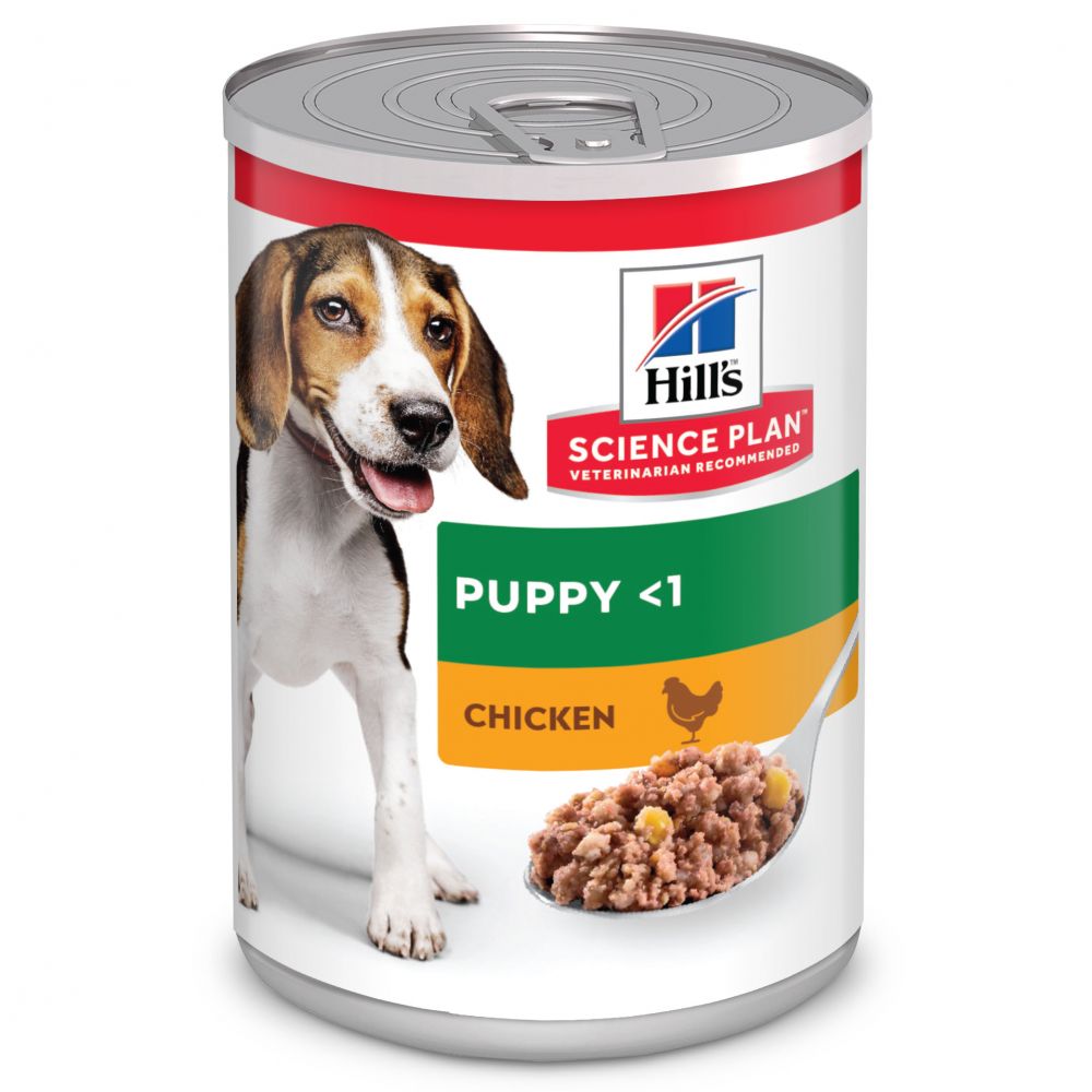 Hill's Science Plan alimento húmido para cachorro com Frango — Lata de para Cão 370 g