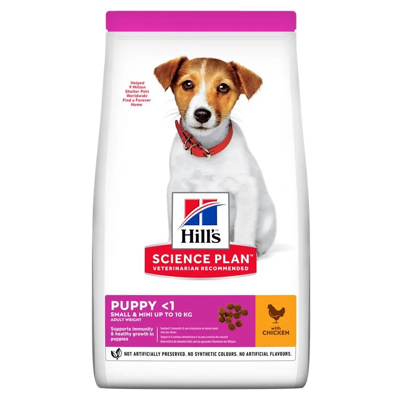 Hill's Science Plan alimento seco para cachorro de raça pequena e mini com Frango — Embalagem de para Cão 1,5 kg