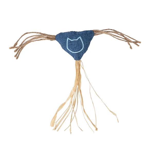 [f040370300] BRINQUEDO GATO "ECO SCARECROW" C/ CATNIP - 14,5x5,5 CM