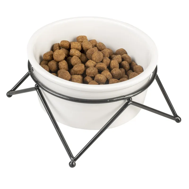 Taça em cerâmica Stone Up Zigzag para cão e gato