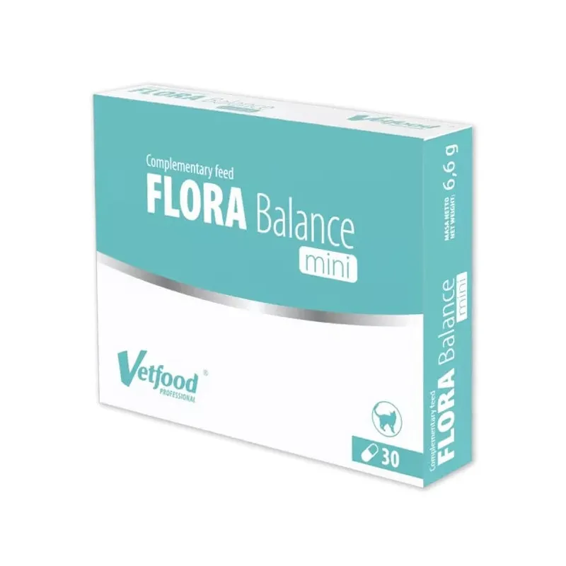 Vetfood - Flora Balance Mini - Raças Pequenas e Gatos 30 cap.