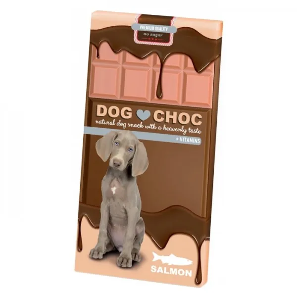 Chocolate com sabor a Salmão para Cão 100g