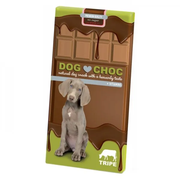 Chocolate com sabor a Tripa para Cão 100g