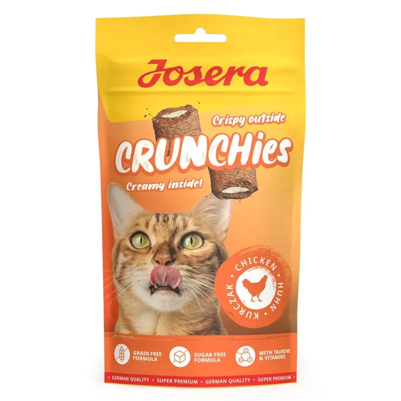 Josera - Snacks Crunchies com Recheio de Frango para Gato 60g