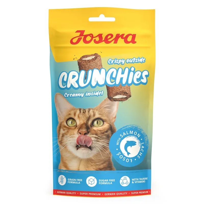 Josera - Snacks Crunchies com Recheio de Salmão para Gato 60 g
