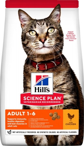 Hill's Science Plan alimento seco para gato adulto com frango - Embalagem de 1,5kg