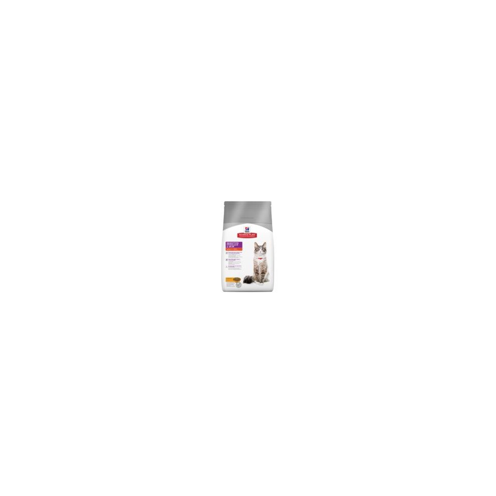 [604072] Hill's Science Plan Sensitive Stomach & Skin alimento seco para gato adulto com frango - Embalagem de 1,5kg