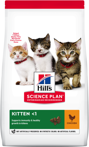 Hill's Science Plan alimento seco para gatinho frango - Embalagem de 300g