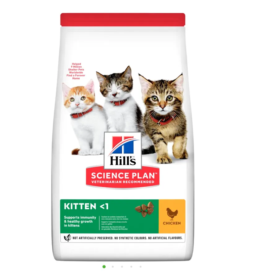 [604045] Hill's Science Plan alimento seco para gatinho frango - Embalagem de 300g