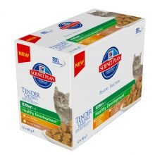 [604032] Hill's Science Plan alimento húmido para gatinho frango, com peru - Saqueta de 85gx12