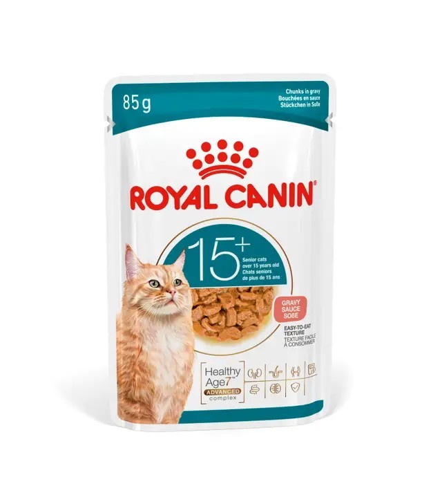 Royal Canin Ageing +15 In Gravy Alimento Húmido para Gato 85 g