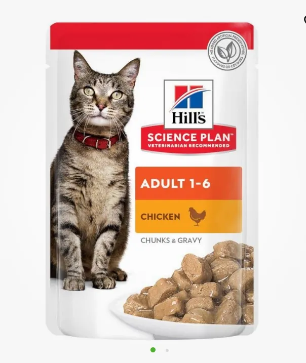 Science Plan Feline Adulto Frango (saqueta) Alimento Húmido para Gato 85 g