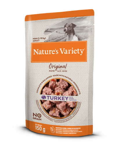 NV DOG WET ORIGINAL NO GRAIN MINI PERU PAT (8X 150GR)