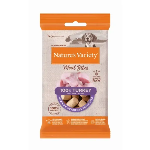 NV DOG FD MEAT BITES TURKEY (20X 20 GR)
