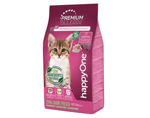 happyOne PREMIUM Gatinho Carne Fresca 1,5kg