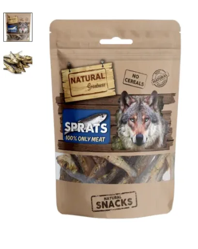 Natural Greatness Sprats Snack para Cão 50 g