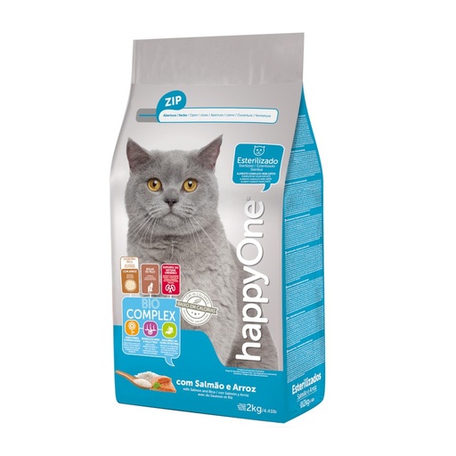 happyOne Gato Esterilizado 2Kg