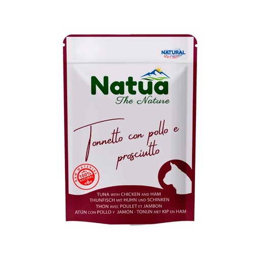 Natua Gato Pouch 70 GR Atum, Frango &Presunto
