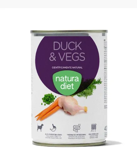 NATURA DIET DOG DUCK & VEGS 400 GR 