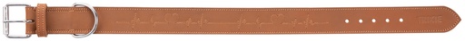 COLEIRA "RUSTIC" EM COURO 47-55 CM / 40 MM (CASTANHO)