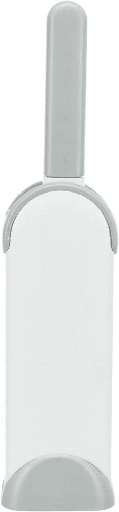 ESCOVA ANTI-PELO C/ BASE P/ LIMPEZA 33 CM (BRANCO/CINZA)