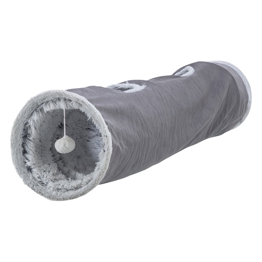 TUNEL DE BRINCAR “HARVEY” EM PELUCIA ø27x116 CM (CINZENTO)