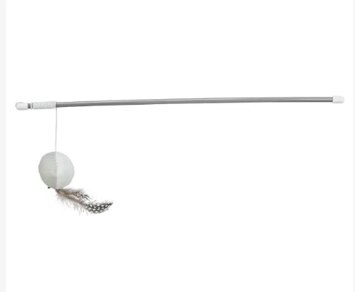 Trixie Bastao com Bola e Penas em Plástico / Pelúcia para Gatos - 46 cm
