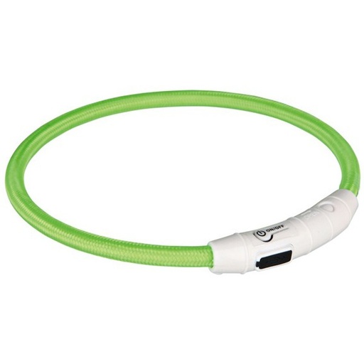 COLAR LUMINOSO "FLASH LIGHT USB" M-L (45 CM) (VERDE)