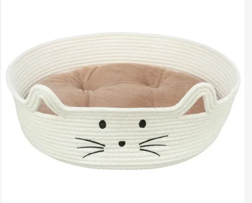 Trixie Cama para Gatos "Cesto" Ø 45 cm (Branco / castanho Claro)
