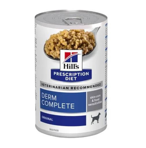 Hill's Prescription Diet Derm Complete alimento húmido para cão - Lata de 370g