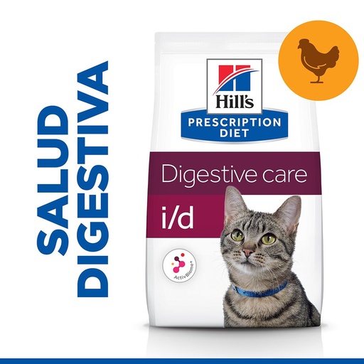 Hill's Prescription Diet i/d Cuidado Digestivo alimento seco para gato com frango - Embalagem de 1,5kg