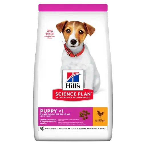 Hill's Science Plan alimento seco para cachorro de raça pequena e mini com frango - Embalagem de 1,5kg