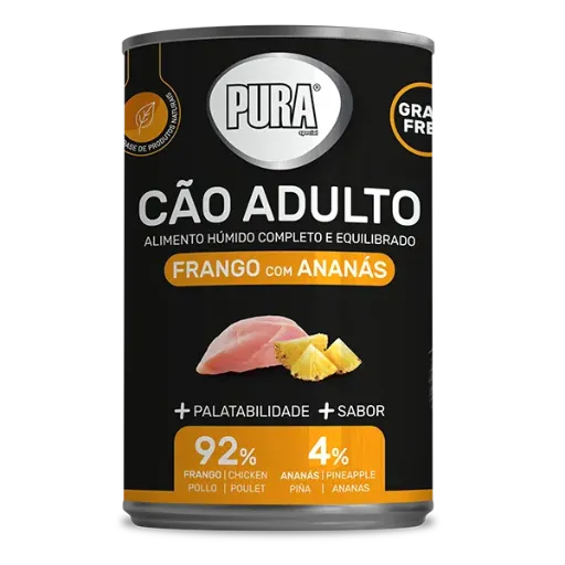 ALIMENTO HÚMIDO CÃO FRANGO & ANANÁS 400GR