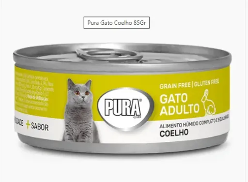 ALIMENTO HÚMIDO GATO COELHO 85GR